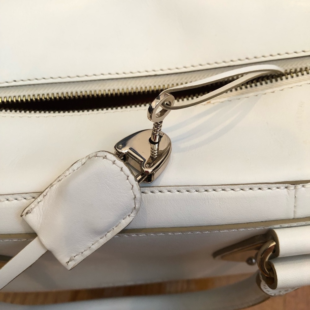 Mazzini white leather bag - Picture 4 of 6